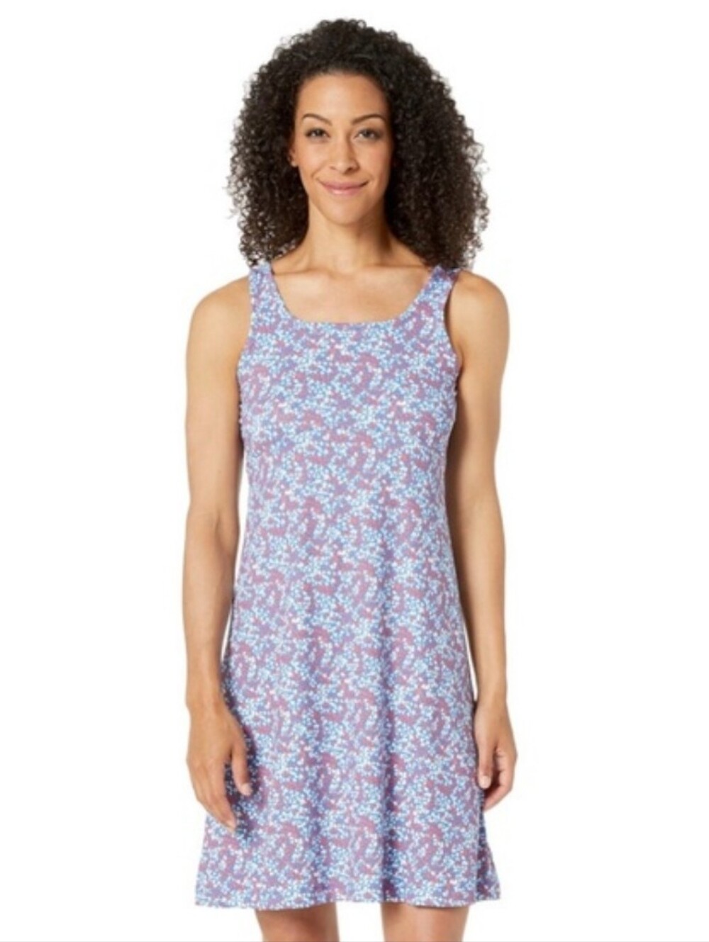 Columbia PFG Freezer III Dress XS Vivid Blue Liberty Floral Omni-Freeze